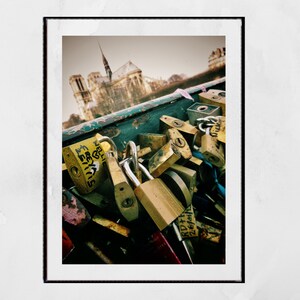 Paris Pont des Arts Notre Dame Photography Print
