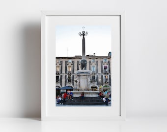 Elephant Fountain Catania Sicily Photography Print