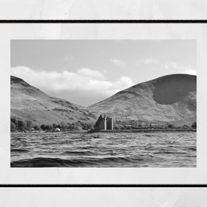Isle of Arran Lochranza Castle Scotland Landscape Black And White Photography Print