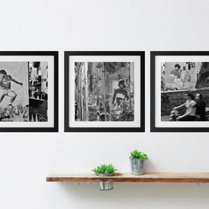 Maradona Black And White Naples Three Gallery Wall Prints