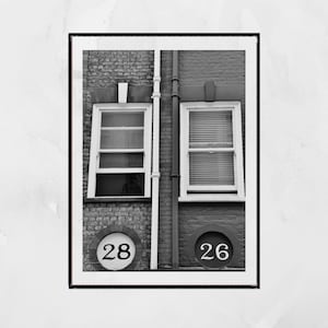 Marylebone London Buildings Black And White Photography Print