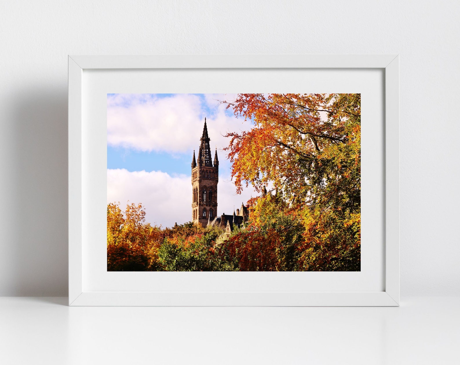 Glasgow University Print Kelvingrove Park Photography Etsy UK