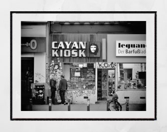 Sternschanze Hamburg Street Black And White Photography Print