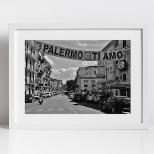 Palermo Sicily Print Black And White Photography Art