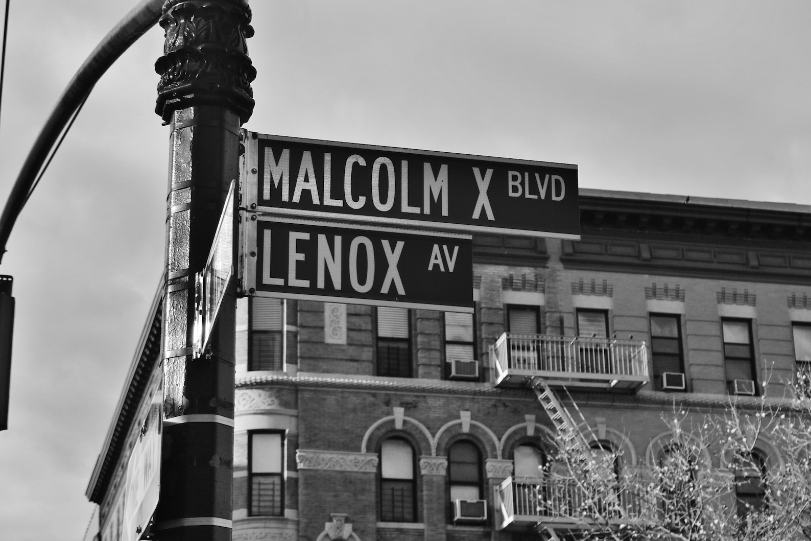 Harlem Print Malcolm X Boulevard Lenox Avenue Poster New York Etsy