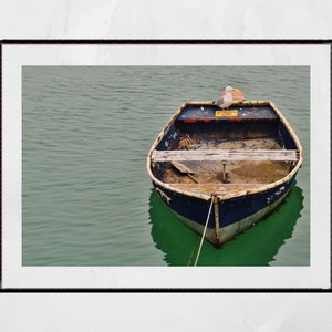 Folkestone Boat Photography Print Seagull Art