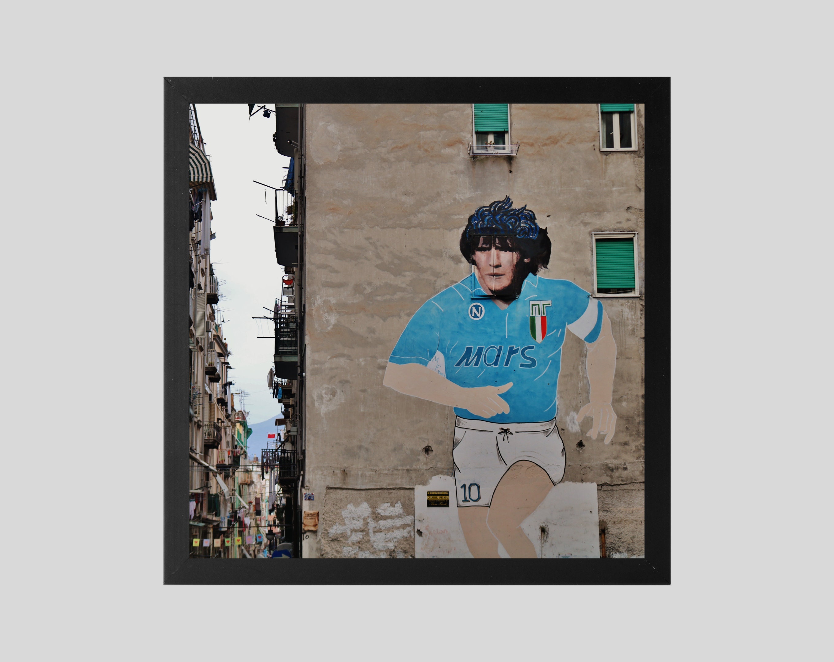 Poster Double Face 54x42 Cm – Diego Maradona (Naples) / Marco Van Basten (AC Milan 1988) – Calendrier Onze Mondial