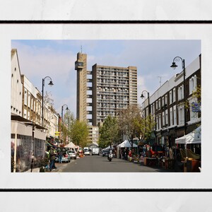 Trellick Tower Poster Brutalist Wall Art Notting Hill Print