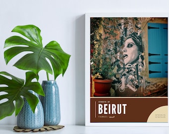 Fairuz Beirut Artwork, Streets of Beirut Photography Series