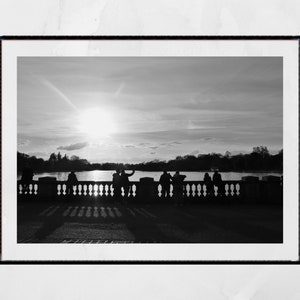 Hyde Park London The Serpentine Black And White Photography Wall Art