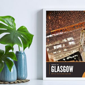 Glasgow Photography Poster, Merchant City Print, Glasgow Gift, Glasgow Gallery Wall Print