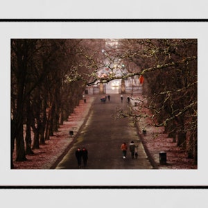 Glasgow Queen&#39;s Park South Side Print Winter Photography Wall Art