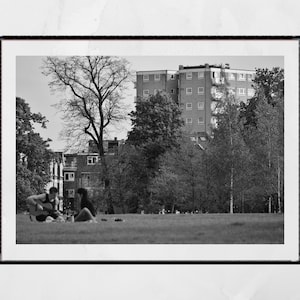 Clissold Park London Black And White Photography Wall Art