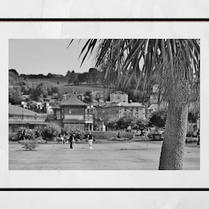 Rothesay Scotland Print: Isle of Bute Golf, Schwarz-Weiß Fotografie