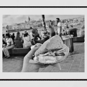 Istanbul Balık Ekmek Sandwich Food Photography Print Poster