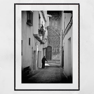 Requena Spain Wall Art Black And White Photography