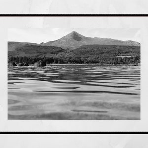 Isle of Arran Goatfell Scotland Landscape Black And White Photography Wall Print