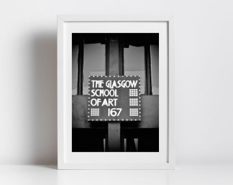 Charles Rennie Mackintosh, Escuela de Arte de Glasgow, Impresión en blanco y negro