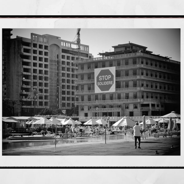 Beirut Lebanon Photography Print St George Hotel Beirut Stop Solidere Poster