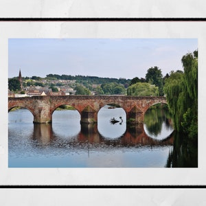 Dumfries River Nith Devorgilla Bridge Photography Print Poster