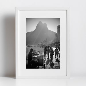 Impresión fotográfica de la playa de Ipanema Río de Janeiro