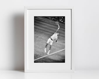 Roger Federer Poster Wimbledon Tennis Photography Print