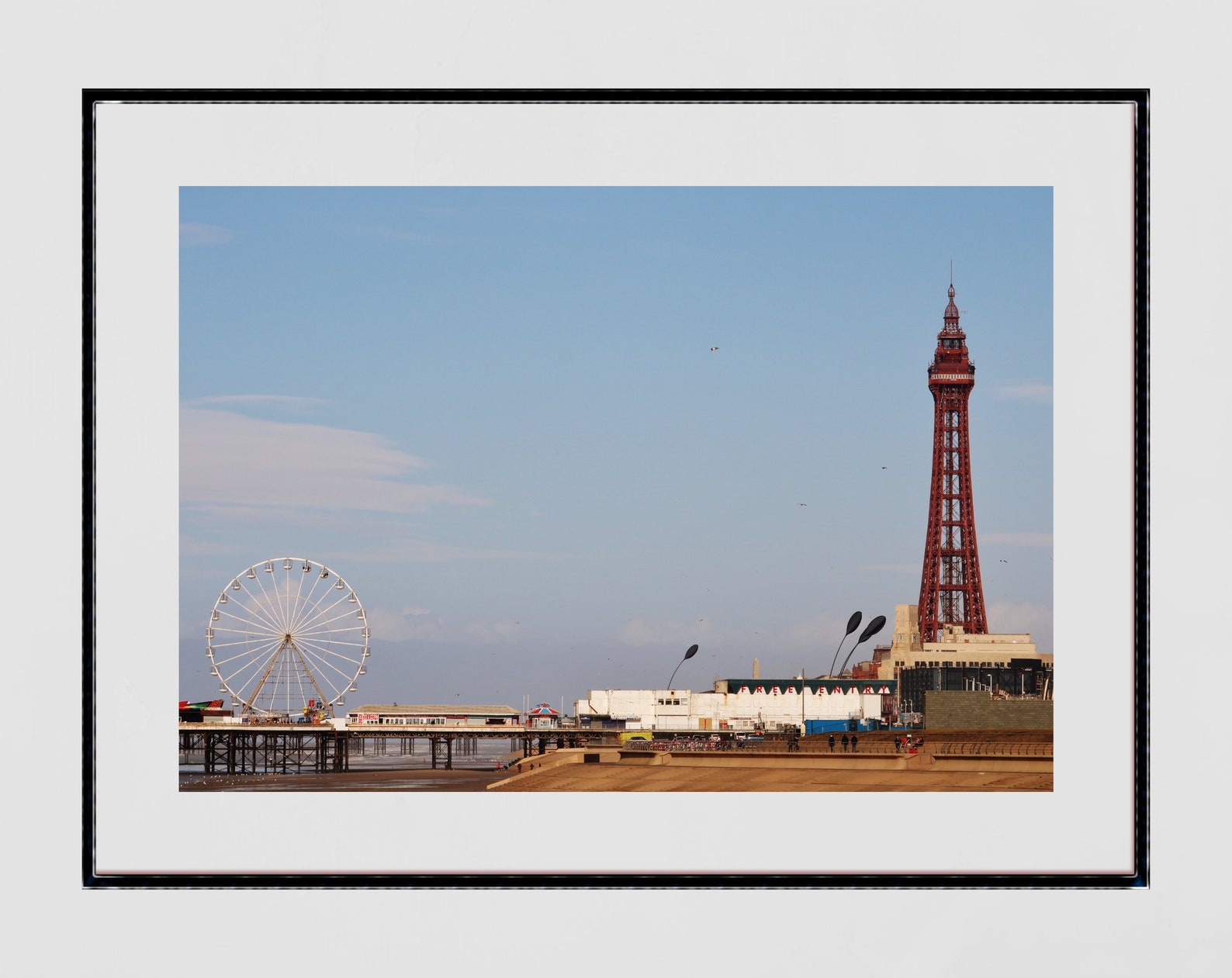 Blackpool Poster Blackpool Tower Central Pier Photography Etsy