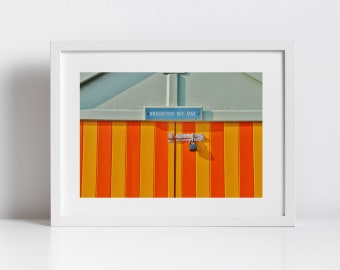 Brighton Photography Print Hove Beach Huts Poster