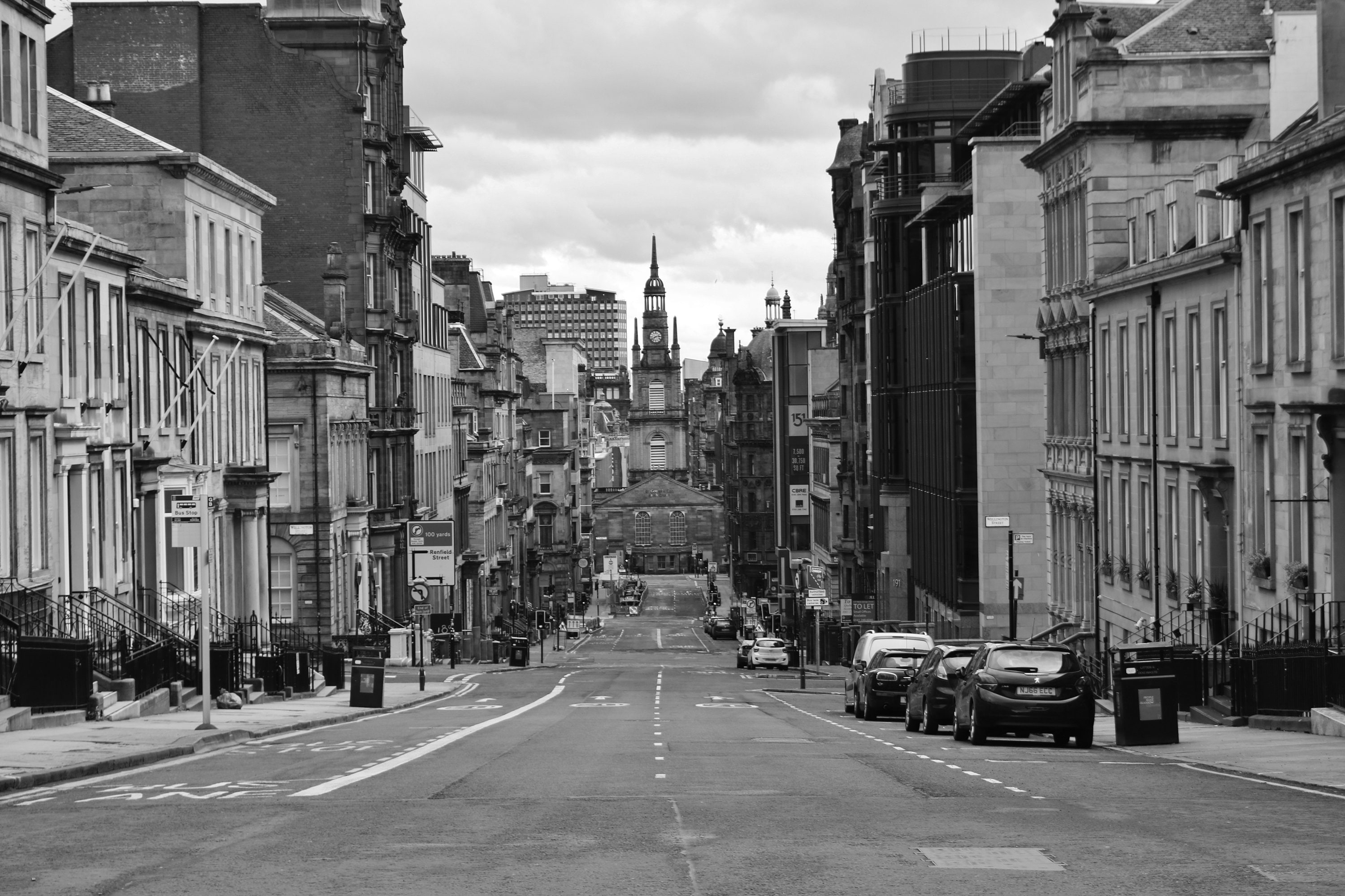 Glasgow Black and White Photography Print Etsy UK