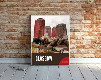 Glasgow Red Road Flats Brutalist Photography Print, Glasgow Fine Art Photography, Glasgow Gifts, Streets of Glasgow, Brutalist Photography