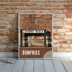 Dumfries Gift Photography Art Print, Lovers Walk
