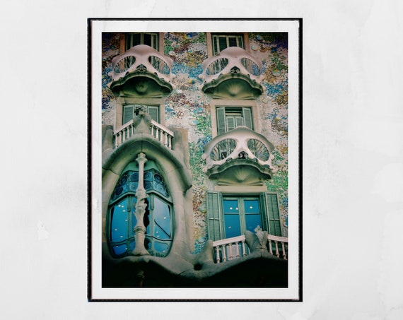 Antoni Gaudi In Barcelona Spain Art Print Home Decor Wall Art Poster