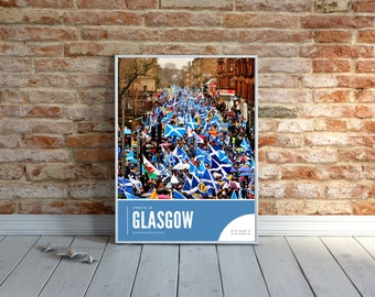 Glasgow Photo Art, Woodlands Road Scottish Independence Photography
