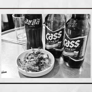 Koreanisches Bier Poster Food Photography