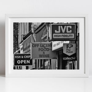 London Street Photography Black And White Print