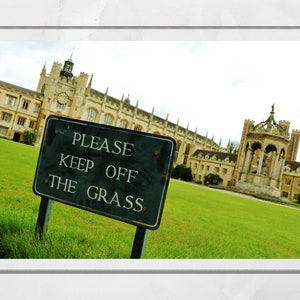 Trinity College Cambridge University Photography Print