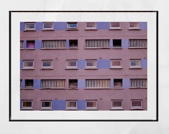 Brutalist Architecture Poster Glasgow Anderston Urban Photography Print