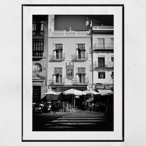Póster de fotografía de España con estampado de Sevilla
