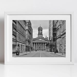 Glasgow Merchant City GOMA Stampa fotografica in bianco e nero