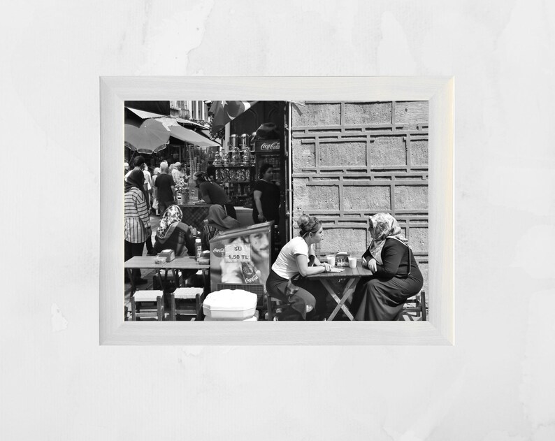 Turkey Istanbul Middle East Black And White Photography Print image 6