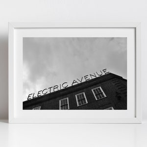 Electric Avenue Brixton Print Black And White
