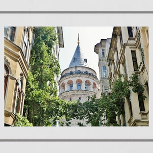 Istanbul Galata Tower Photography Print Wall Art