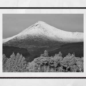Isle of Arran Goatfell Scotland Landscape Black And White Photography Print