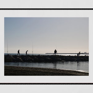 Malaga Spain Print Fishing Poster