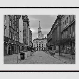 Glasgow Merchant City Black And White Photography Print