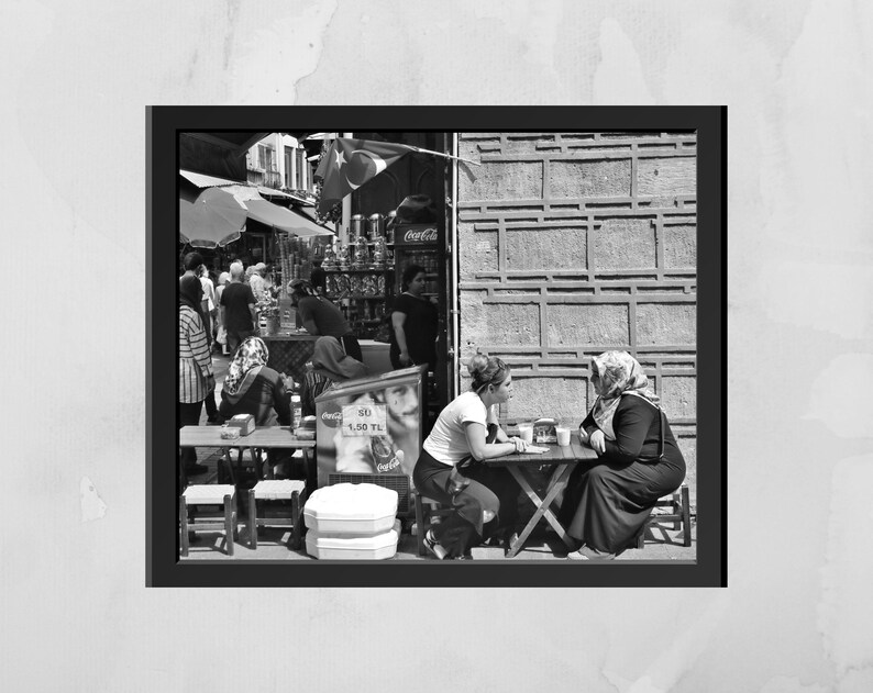 Turkey Istanbul Middle East Black And White Photography Print image 4