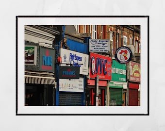 Impresión fotográfica callejera de Londres, póster de Finsbury Park