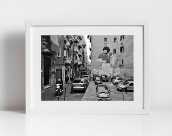 Maradona Napoli Print Naples Italy Photography