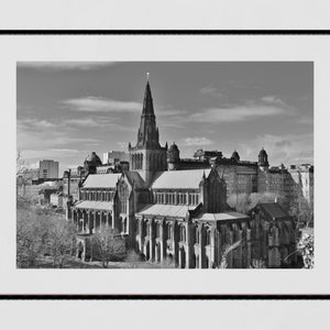 Glasgow Cathedral Black And White Photography Print