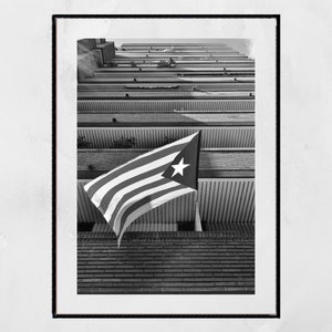 Impression catalane de photographie noire et blanche de Barcelone